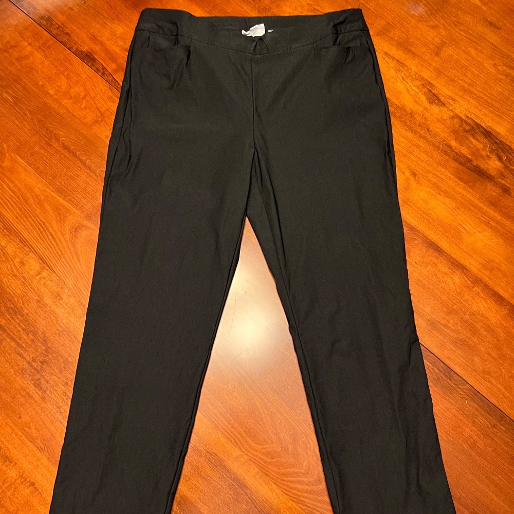 Chicos' Brigitte So Slimming Basic Slit Ankle Pants - Black - Size 1.5 - Picture 4 of 8